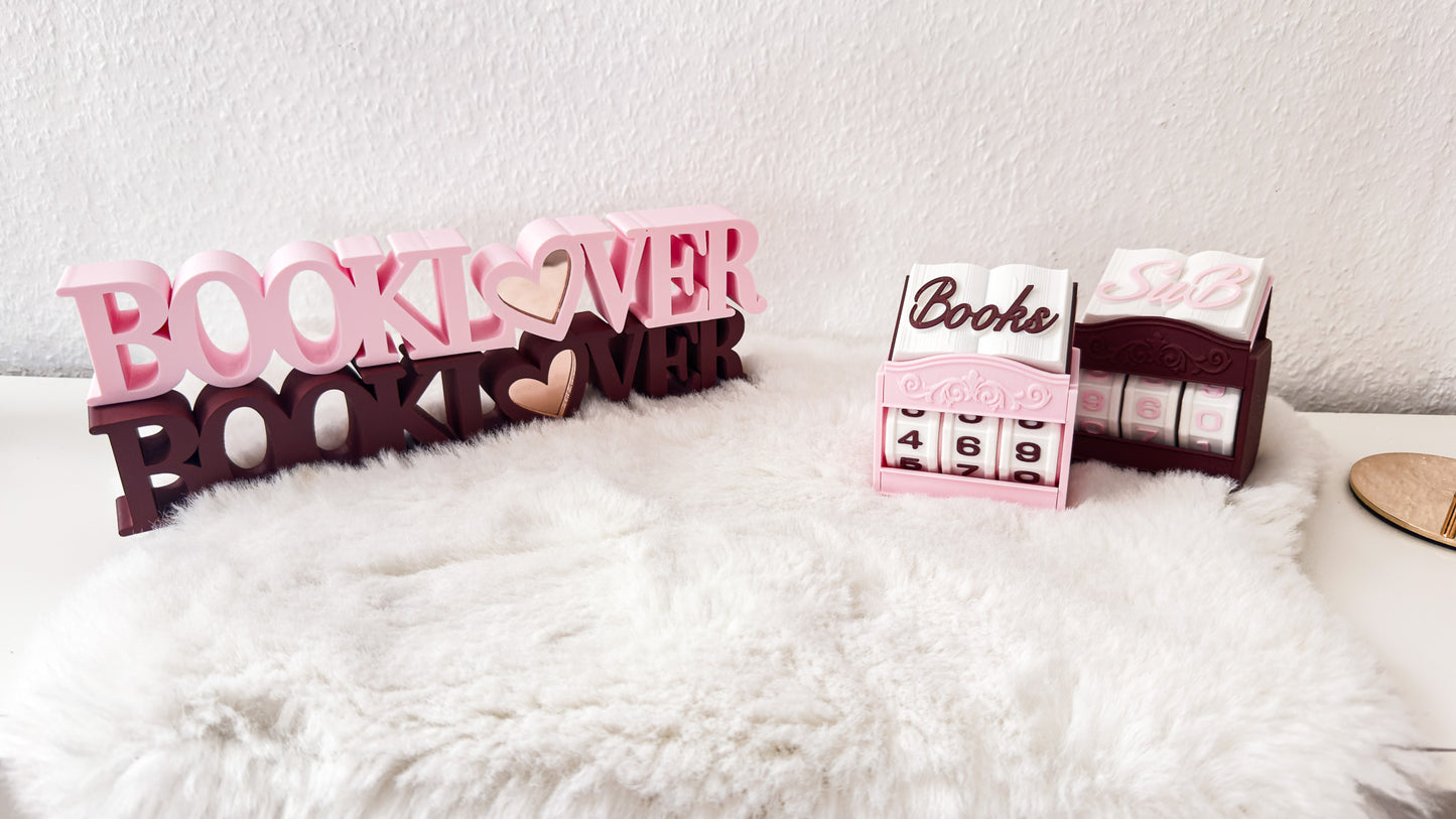 Booklover Schriftzug