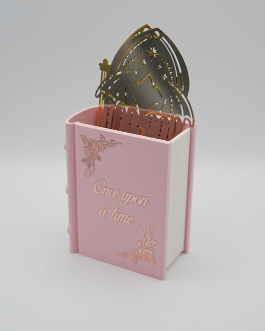 Lesezeichen- & Stiftehalter "Once upon a time"