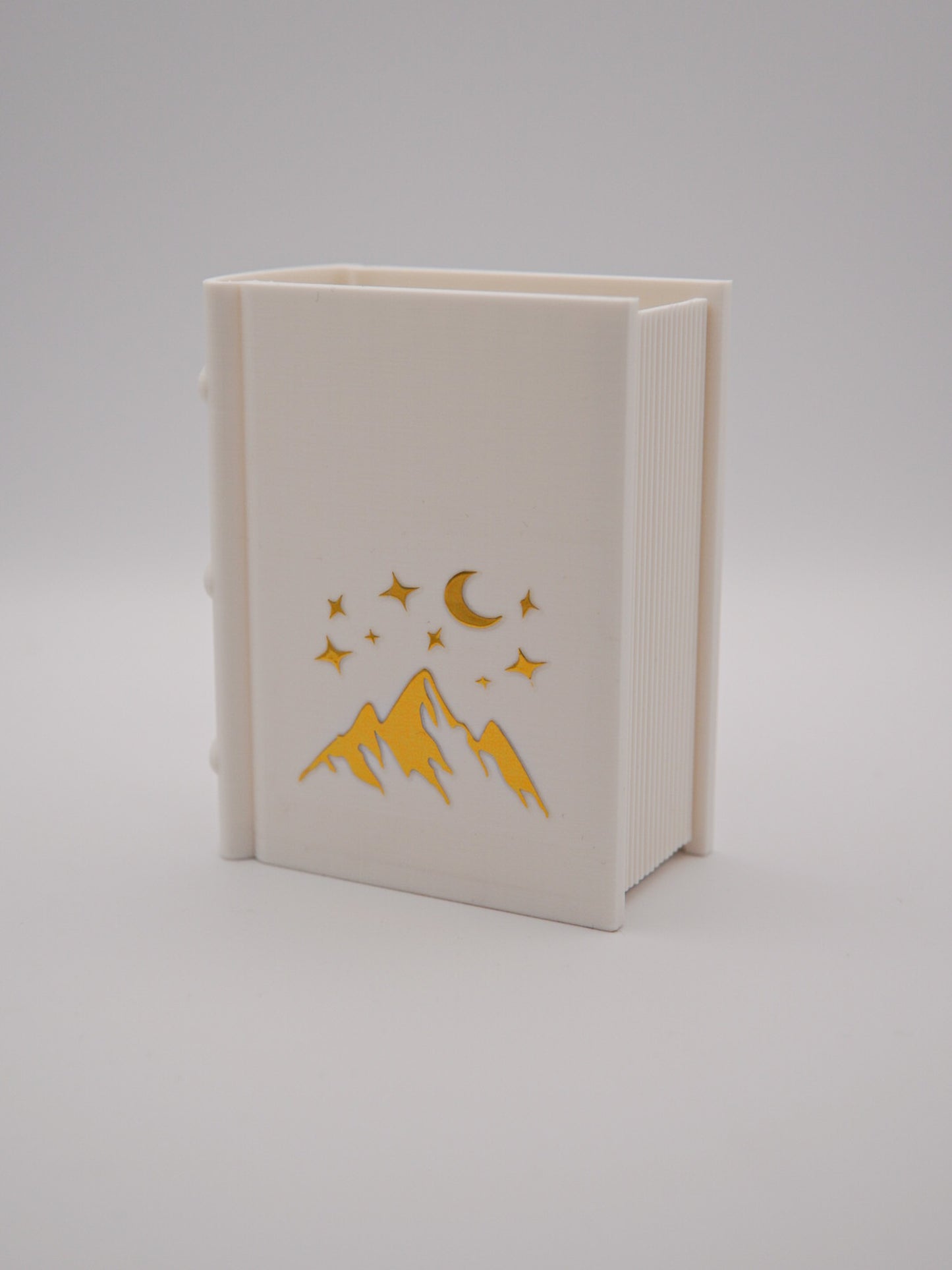 Lesezeichen- & Stiftehalter "Berge & Sterne"