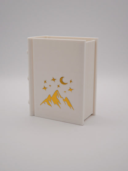 Lesezeichen- & Stiftehalter "Berge & Sterne"