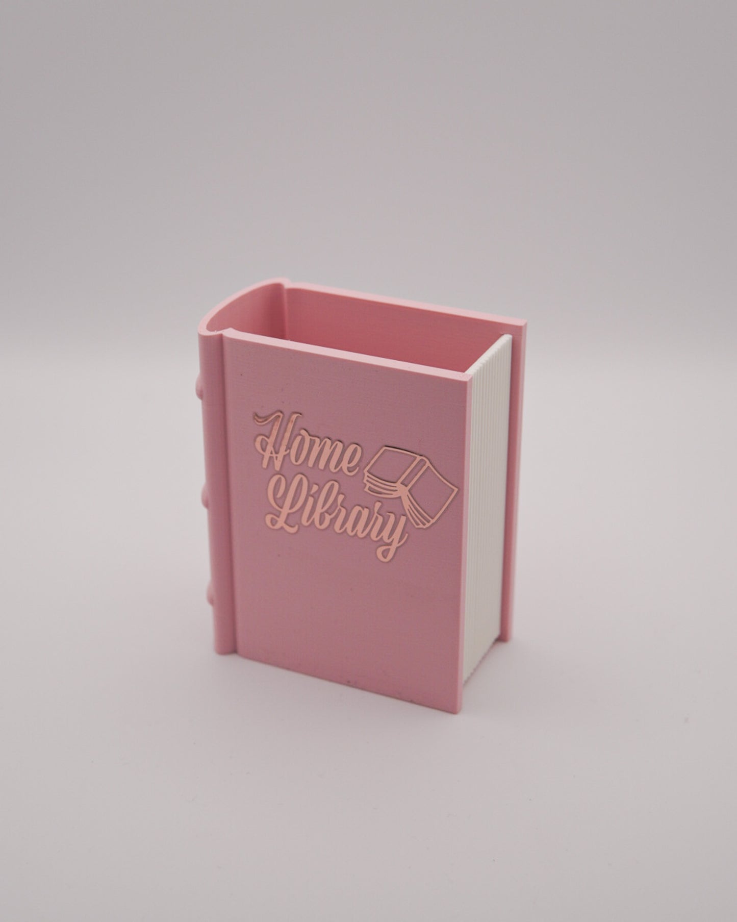 Lesezeichen- & Stiftehalter "Home Library" - Rosa