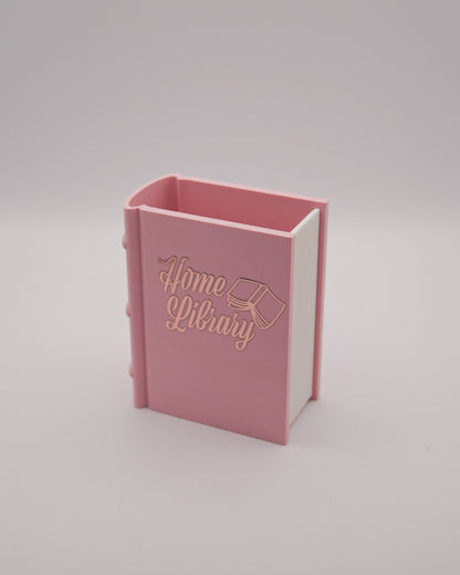 Lesezeichen- & Stiftehalter "Home Library" - Rosa