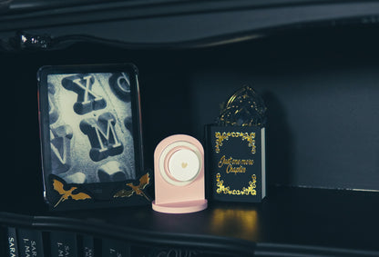 Lesezeichen- & Stiftehalter "Home Library" - Rosa