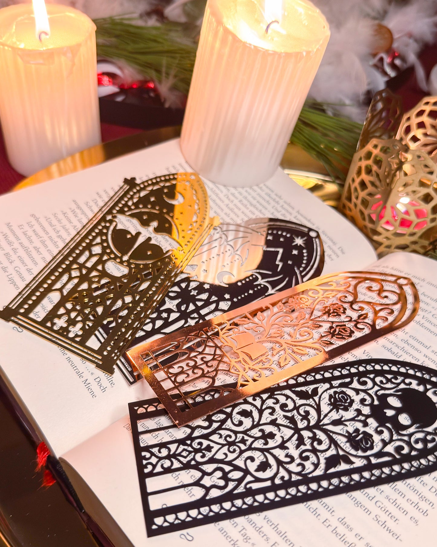 Lesezeichen "Dark Romance" - Schwarz Matt