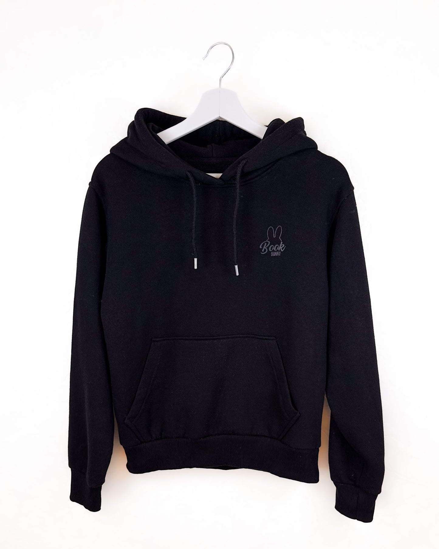 Book Bunny Club Hoodie Schwarz