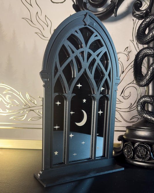 Spiegel Aufsteller "Sterne" - Schwarz