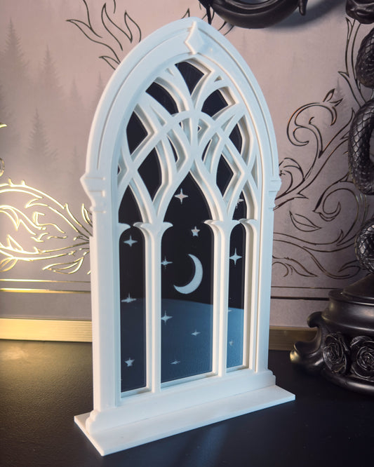 Spiegel Aufsteller "Sterne" - Weiß