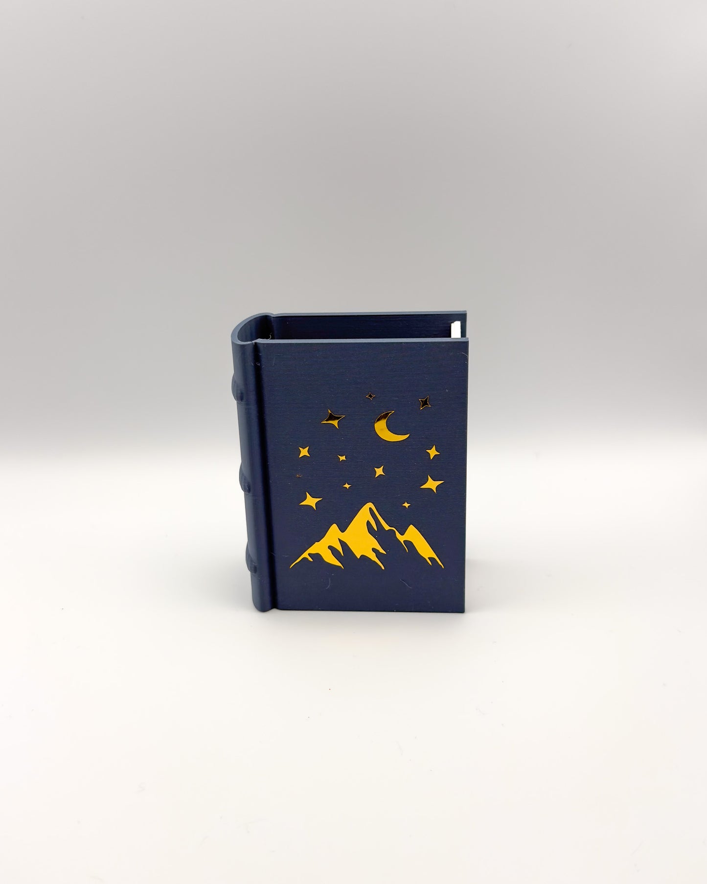 Stiftehalter - Buchdesign "Fantasyworld" - Dunkelblau