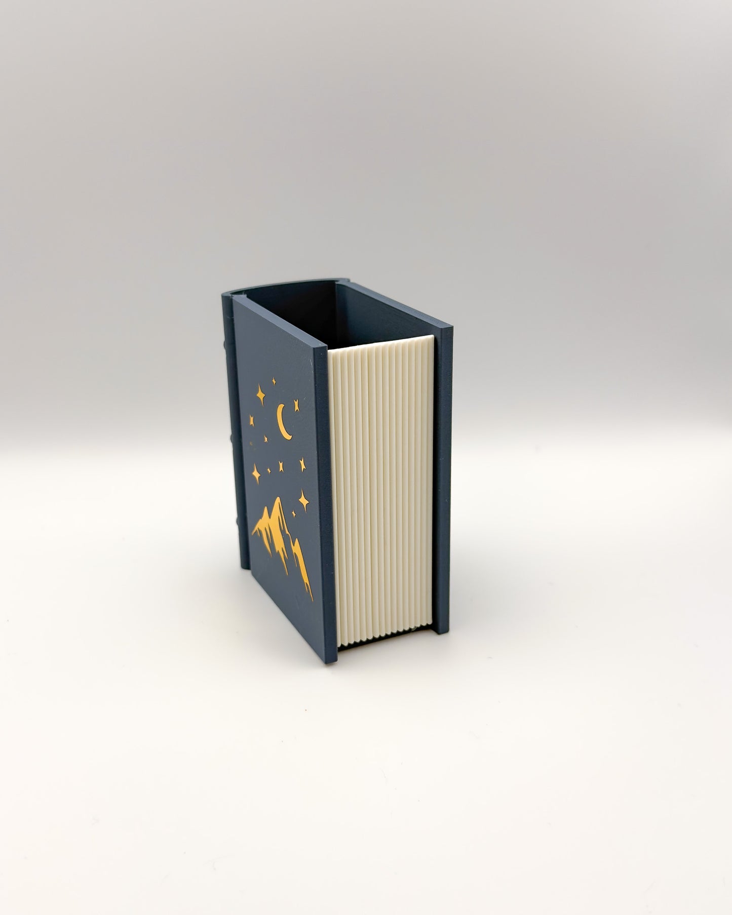 Stiftehalter - Buchdesign "Fantasyworld" - Dunkelblau
