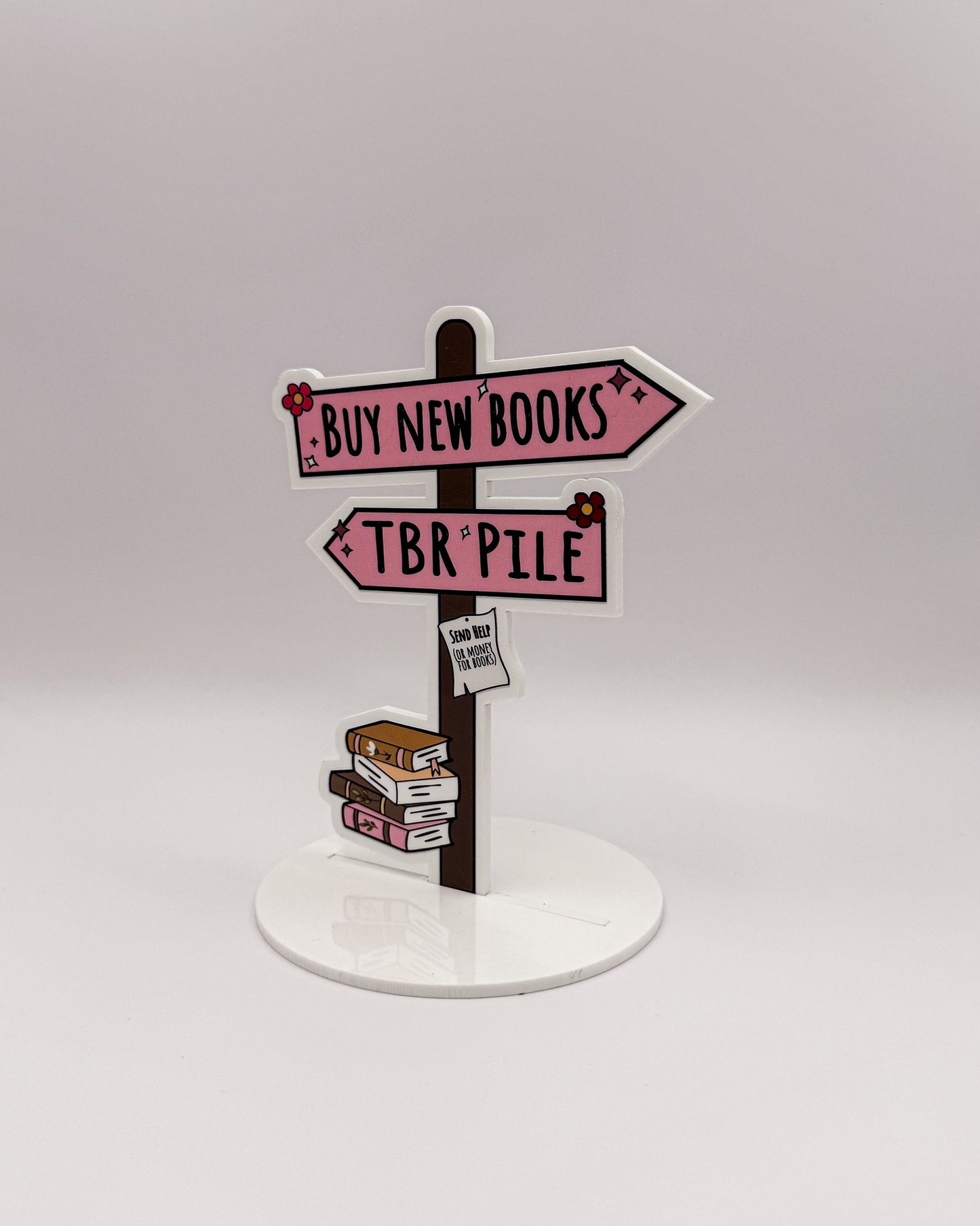 Aufsteller "Buy new books"
