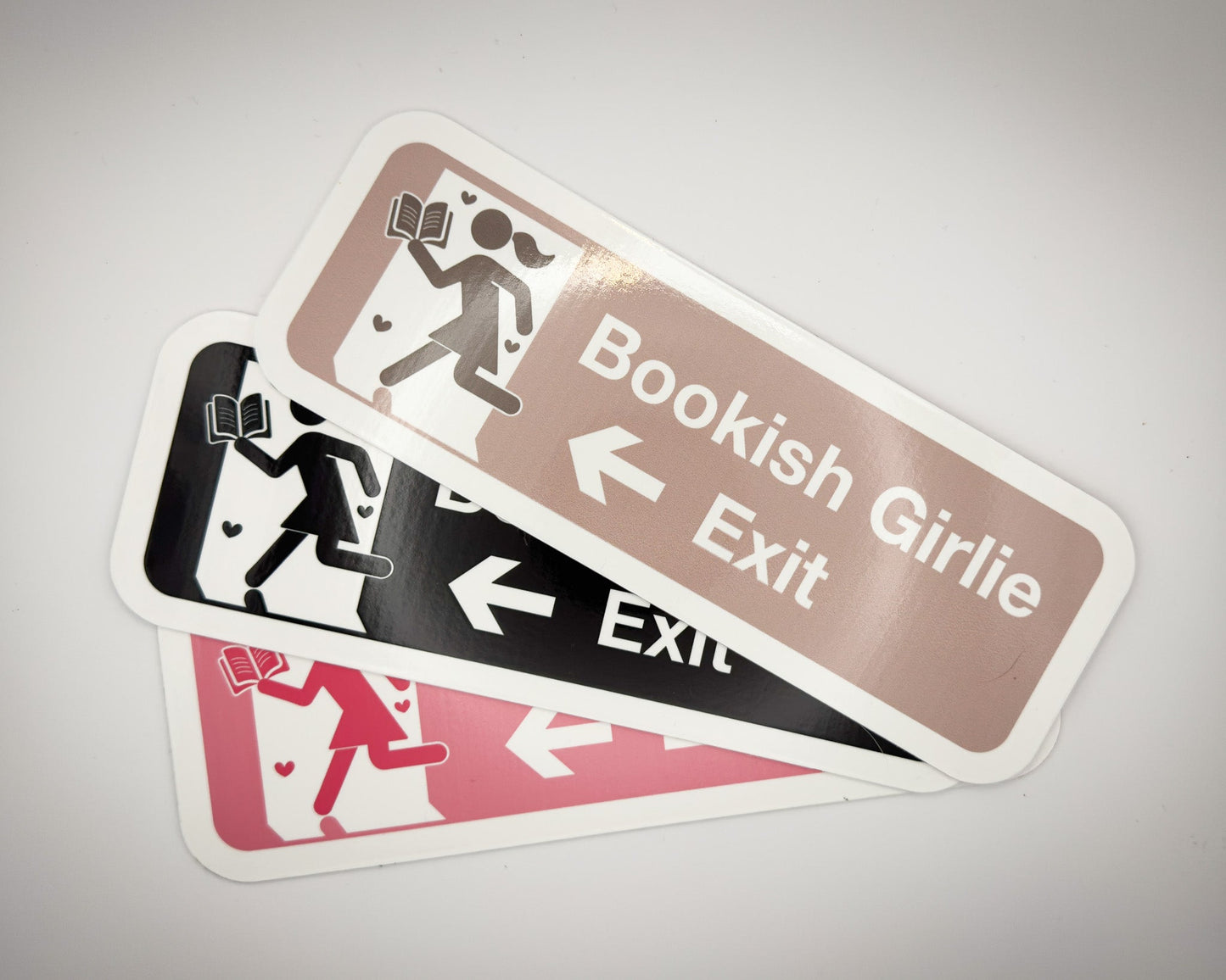 Wandschild "Bookish Girl Exit"