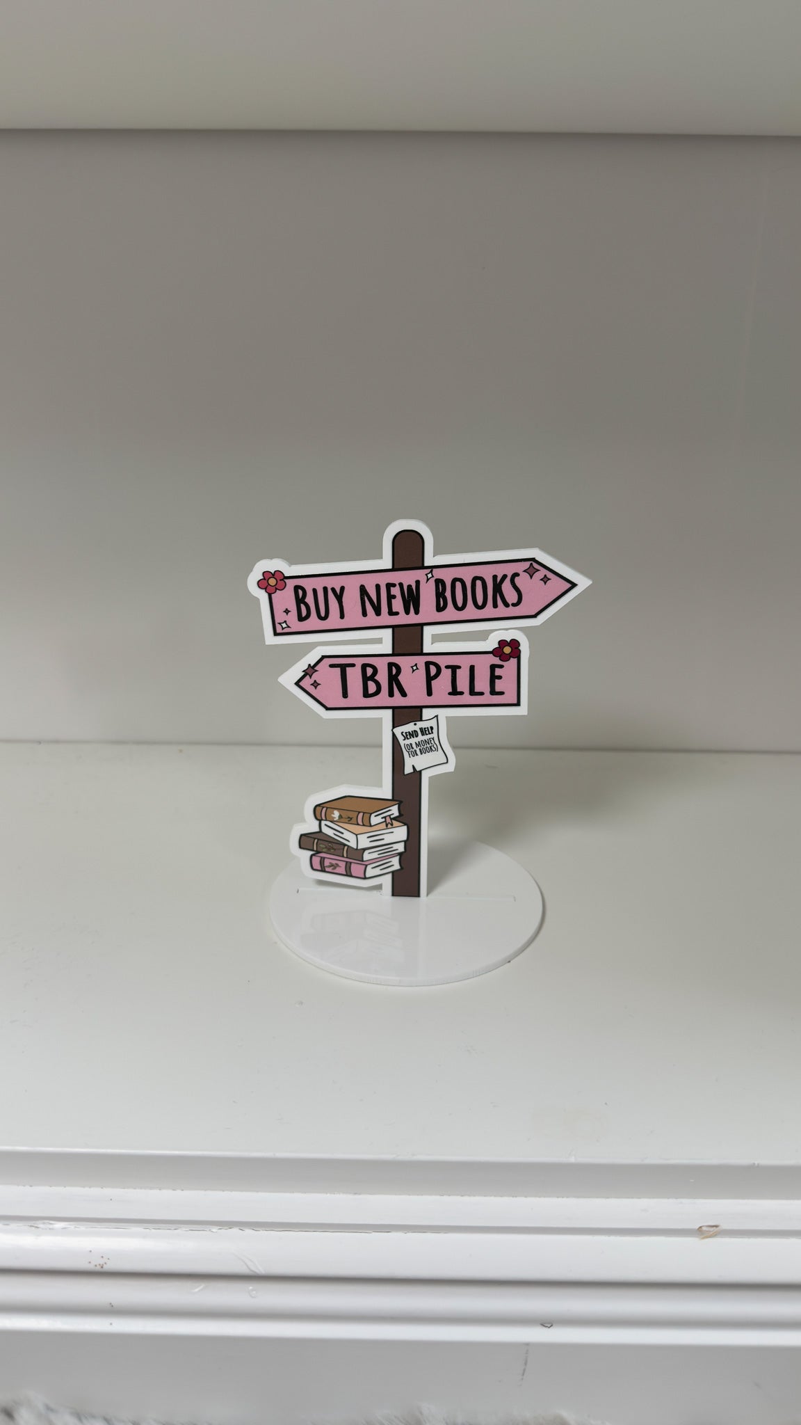 Aufsteller "Buy new books"