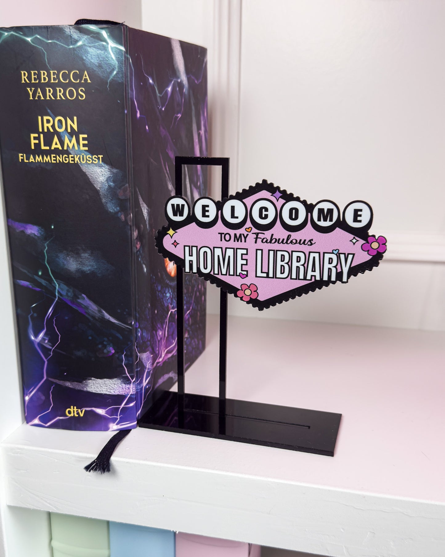Aufsteller "Welcome to my Library"
