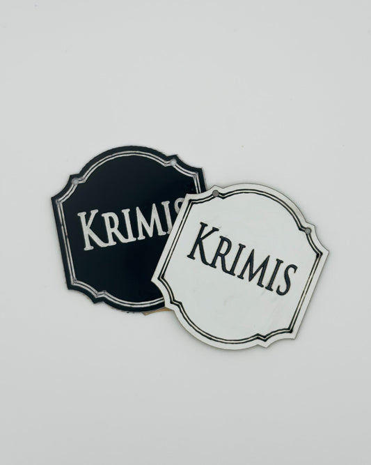 Hängeschild "Krimis"