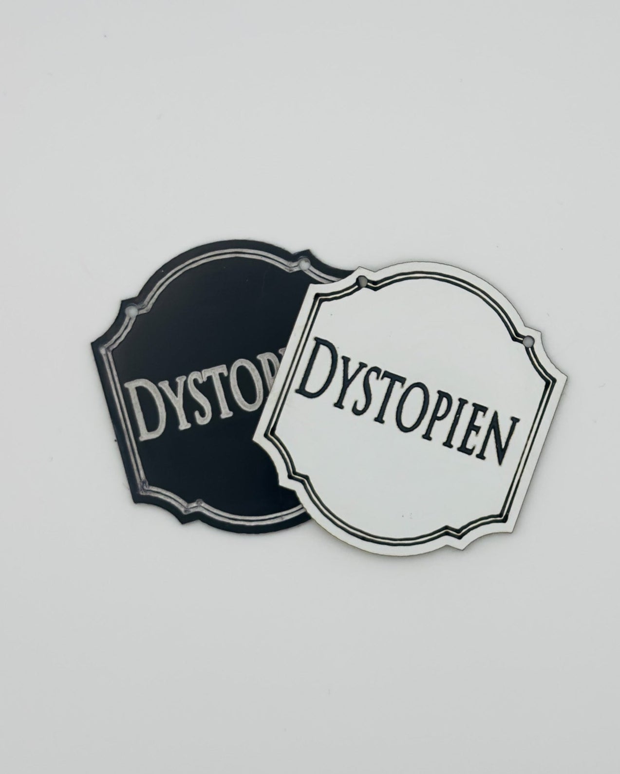 Hängeschild "Dystopien"