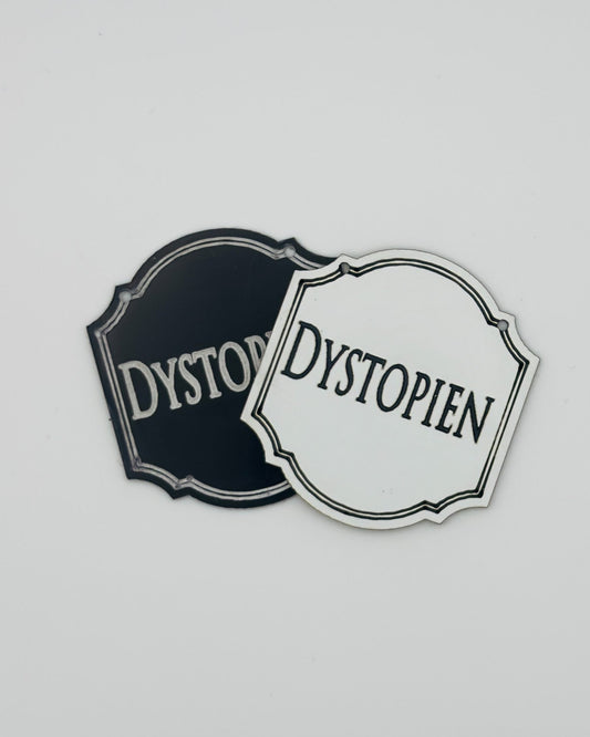 Hängeschild "Dystopien"