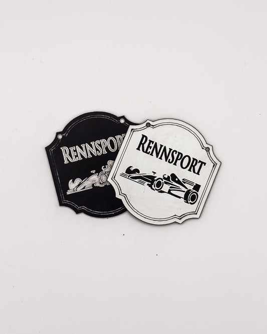 Hängeschild "Rennsport"