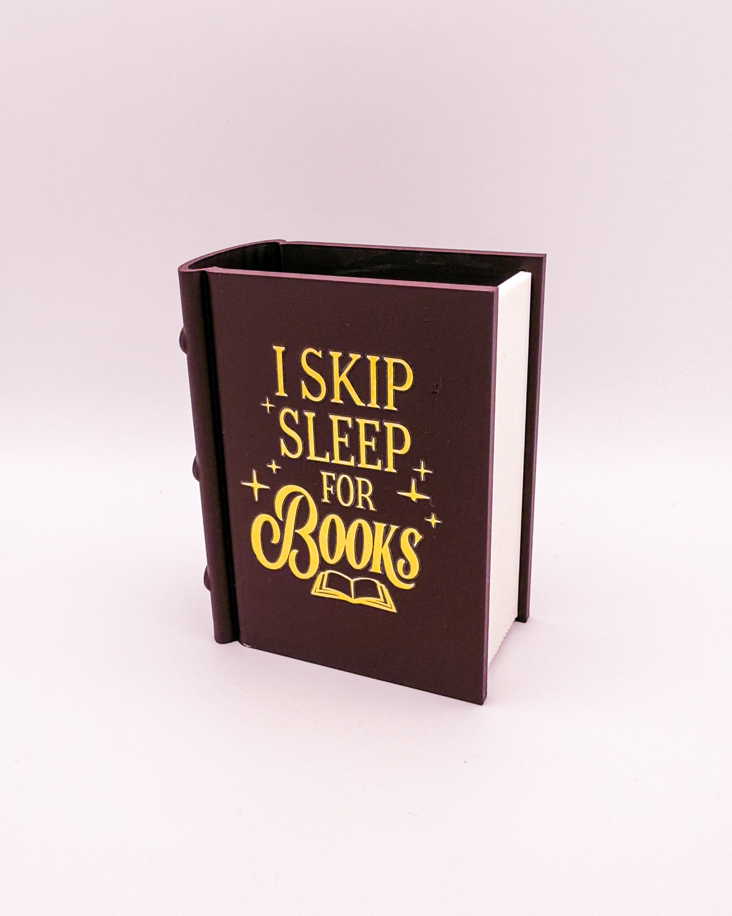 Lesezeichen- & Stiftehalter "I skip Books for sleep"