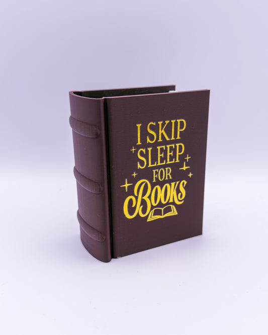 Lesezeichen- & Stiftehalter "I skip Books for sleep"