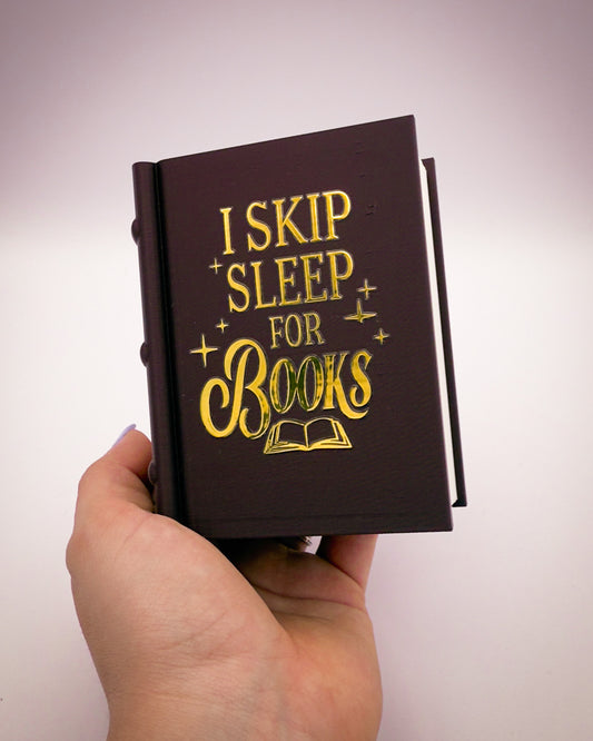 Lesezeichen- & Stiftehalter "I skip Books for sleep"