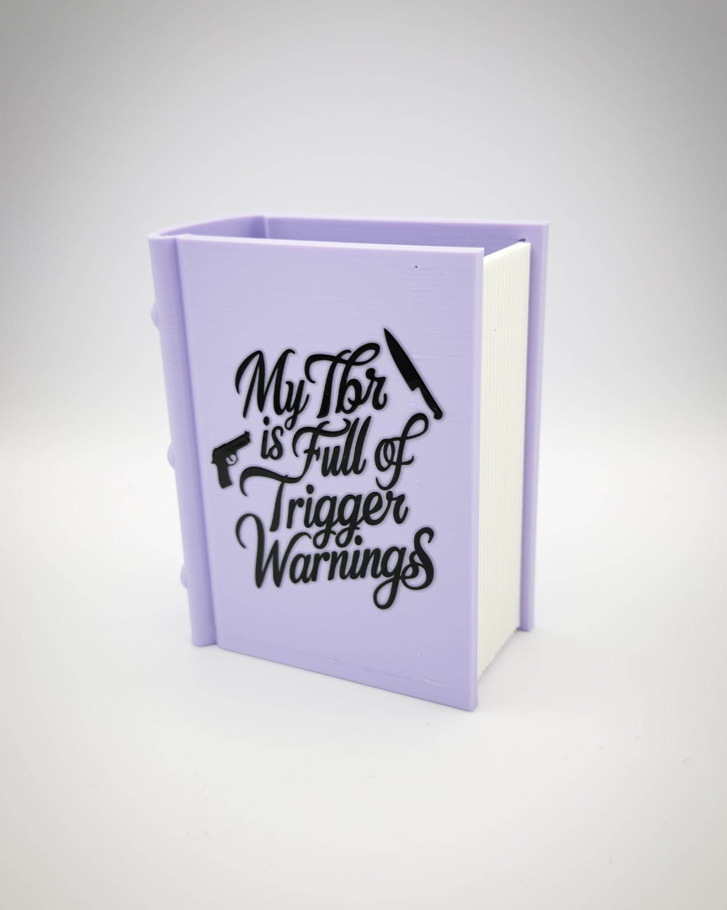 Lesezeichen- & Stiftehalter "My TBR is full of Trigger Warnings"