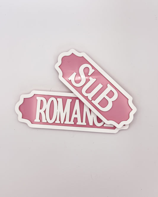 Acryl-Schild "Rosa"