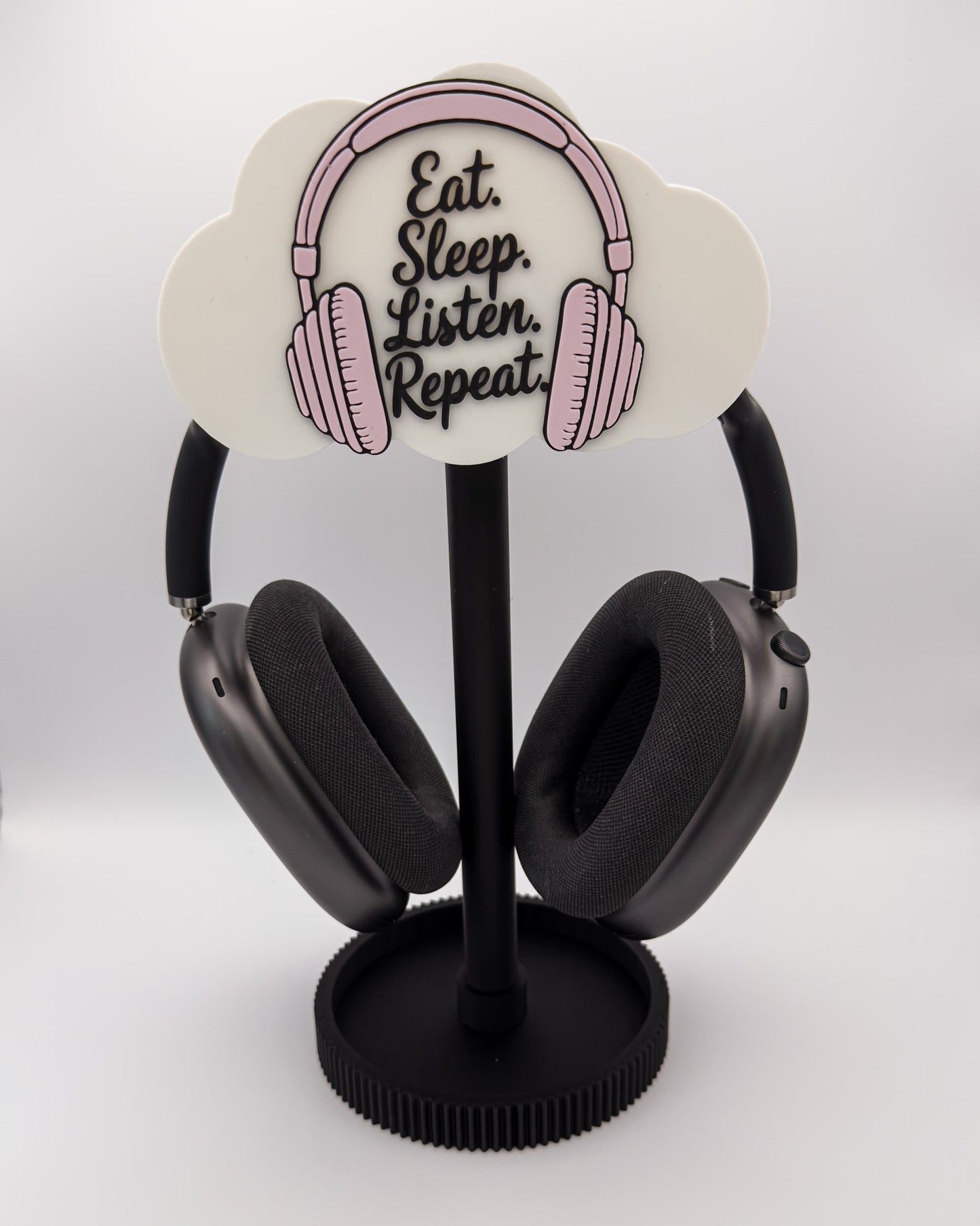 Kopfhörer-Ständer "Eat.Sleep.Listen"
