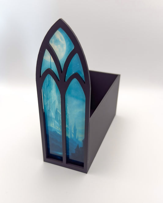 Fenster-Aufbewahrungsbox "Glas Schloss"