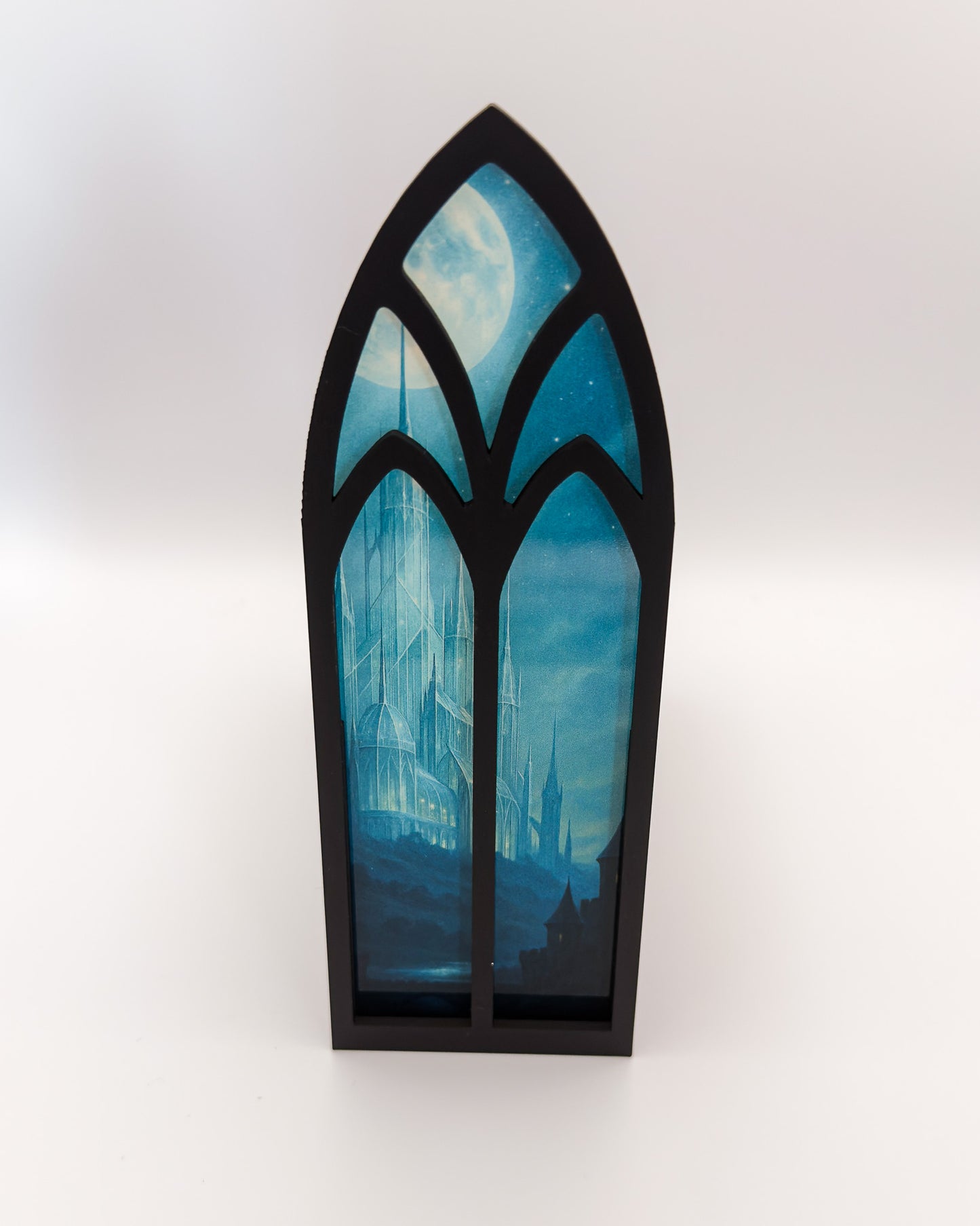 Fenster-Aufbewahrungsbox "Glas Schloss"