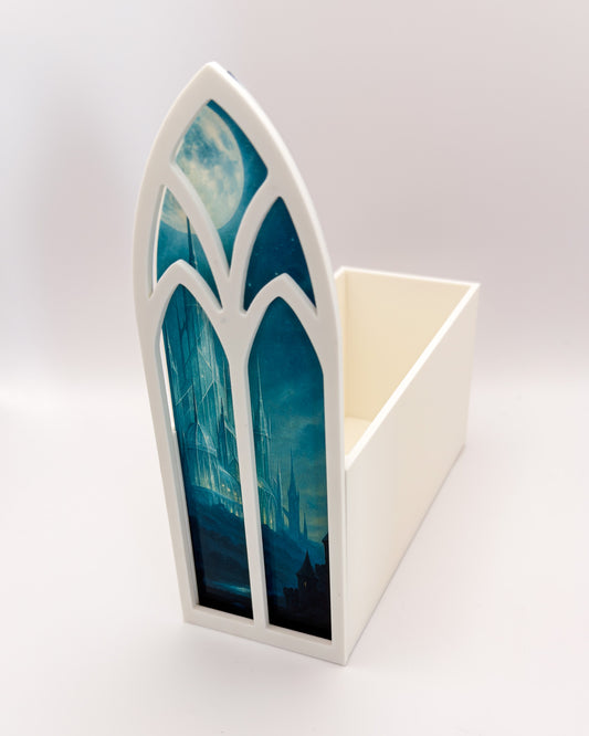 Fenster-Aufbewahrungsbox "Glas Schloss"