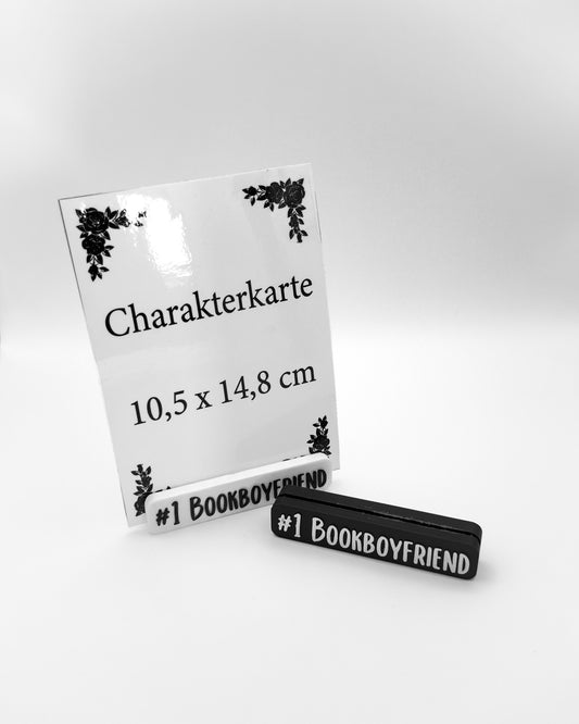 2er Pack Mini-Ständer "#1 Bookboyfriend"