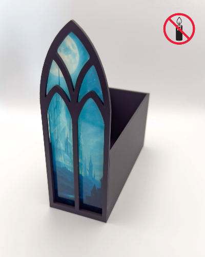 Fenster-Aufbewahrungsbox "Glas Schloss"